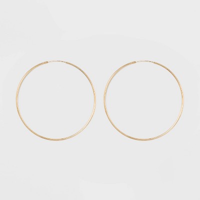 Gold Over Sterling Silver Endless Hoop Fine Jewelry Earrings - A New Day™ Gold