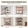Munora Industrial Pipe Shelf 3 Tier 32x9.84in Wall-Mount for Kitchen Bedroom - 4 of 4