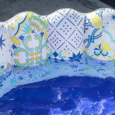 Amalfi Blue and White Round Inflatable Pool