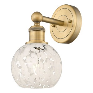 White Mouchette - 1 Light Wall Sconce In Modern Style-10.25 Inches Tall and 6 Inches Wide - 1 of 1