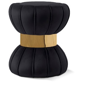 Meridian Furniture,Vino Velvet Ottoman/Stool - 1 of 4