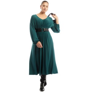 June + Vie by Roaman's Empire Waist Dress - 1 of 4