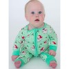 RuffleButts SoftSnooze Gender Inclusive Holiday Convertible One Piece Pajamas - 3 of 4