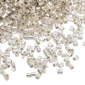Unique Bargains Mini Smooth Loose Glass Bugle Beads for DIY Earrings Necklaces Making 1400 Pcs - 1 of 4