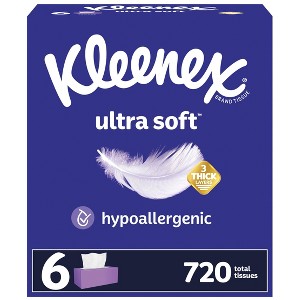 Kleenex Ultra Soft 3-Ply Facial Tissue - 1 of 4