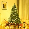 Costway 7Ft/7.5Ft/8Ft Pre-Lit PVC Christmas Tree Hinged 300/400/430 Lights - 2 of 4