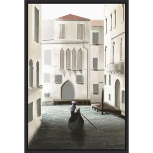 Amanti Art Venice Moment by Omar Escalante Framed Canvas Wall Art - 1 of 4