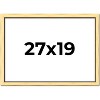 PosterPalooza | Simple Gold Picture Frame - UV Acrylic, Backing Board, Hanging Hardware Included - 2 of 4