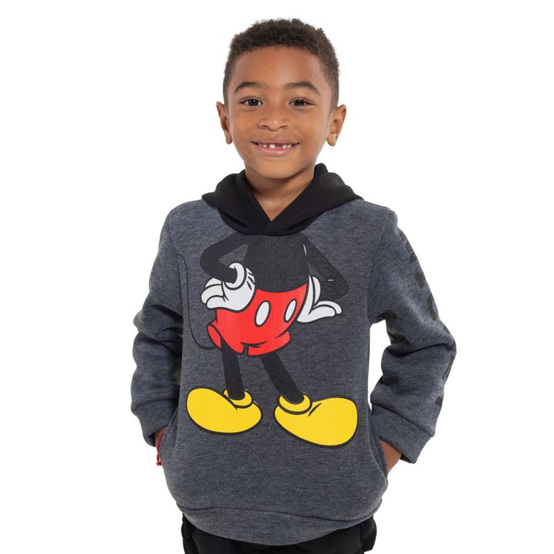 Disney Mickey Mouse Winnie the Pooh Fleece Cosplay Pullover Hoodie Toddler, 3 of 8