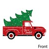 Big Dot of Happiness Merry Little Christmas Tree - Shaped Fill-in Invitations - Red Truck Christmas Party Invitation Cards with Envelopes - Set of 12 - 2 of 4