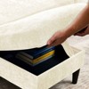 FONTOI Sofas, L-shaped Sofa with Storage Chaise and Cup Holders, 3-Seat Sofa Couch for Living Room Apartment Office, White, 78.35"*35.43"*52.36" - 4 of 4