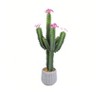 Artificial Cactus, 36" Faux Flowering Cacti Realistic Lifelike Fake Cactus Plant With Planter, Fake Big Cactus Plants For Indoor Outdoor Home Office - 3 of 4