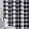 HLC.ME Hilltop Buffalo Check Textured Light Filtering Grommet Lightweight Window Curtain Panels - Set of 2 - 3 of 4