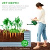 Best Choice Products 8x2x2ft Outdoor Metal Raised Garden Bed, Planter Box for Vegetables, Flowers, Herbs - 3 of 4