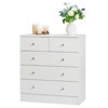KTMBDW Modern 5-Drawer Dresser for Bedroom,Living Room, White - 4 of 4