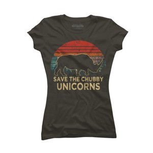 Junior's Design By Humans rhino By ZeusSE T-Shirt - 1 of 3