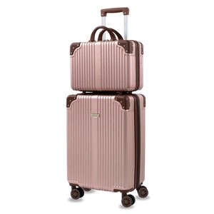 Puiche Tresor 2-Piece Carry-On Spinner Weekender Bag Luggage Sets - 1 of 4