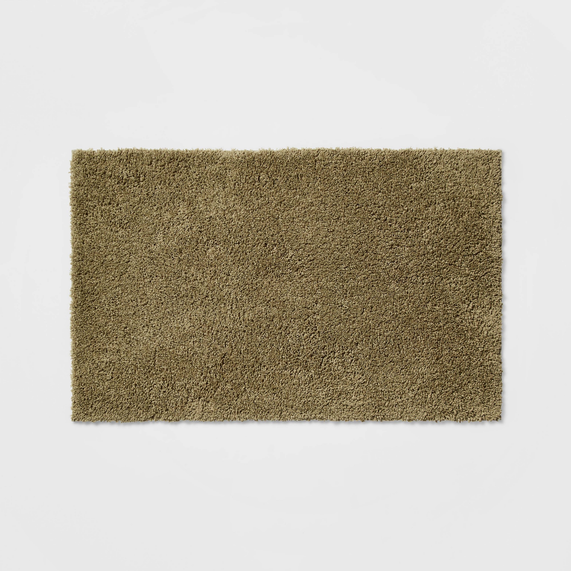 23"x37" Antimicrobial Bath Rug Olive Green - Threshold™