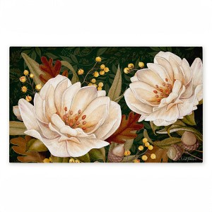 Stupell Industries Vintage Midnight Garden Blooms Printed Outdoor Door Mat, design by Nicole Tamarin, 18"x30" - 1 of 4