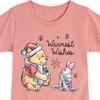 Girls' - Winnie the Pooh - Pooh & Piglet Warmest Wishes Christmas Fitted Short Sleeve Graphic T-Shirt - 2 of 4