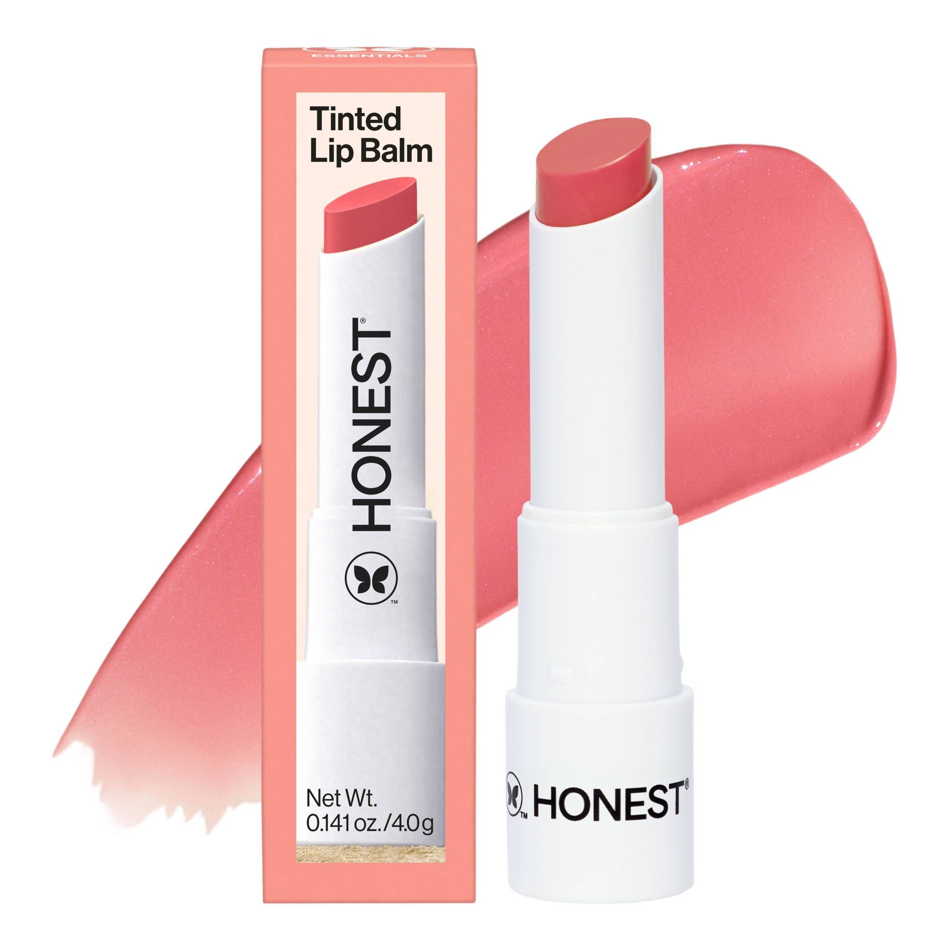 Honest Beauty Tinted Lip Balm with Avocado Oil - Summer Melon - 0.141 oz