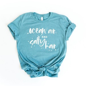 Simply Sage Market Women's Ocean Air and Salty Hair Short Sleeve Graphic Tee - 1 of 3