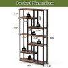 Kumasinova Modern 7 Tier Open Corner Display Bookshelf,Floor Standing Bookcase for Living Room,Bedroom,Office,Kitchen - 3 of 4