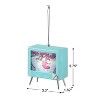 Mr. Christmas 3.75" Musical LED TV Ornament - Teal - 3 of 4