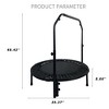 VYNXARIA 40-Inch Portable Mini Trampoline for Fitness and Fun - 4 of 4