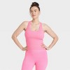 Women's Seamless Racerback Ribbed Tank Top - All In Motion™ - 3 of 4