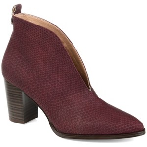 Journee Collection Women's Bellamy Pull On Stacked Heel Booties - 1 of 4