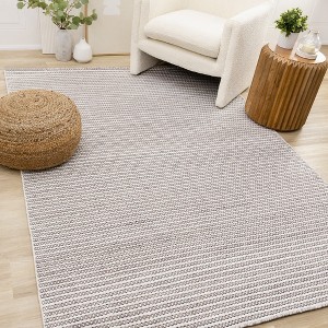 Rug Branch Contemporary Stripes White Indoor Area Rug - 1 of 4