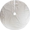 Kurt Adler Christmas Tree Skirt with Crystal Lace Snowflake Design, Ivory, 54in - 3 of 3