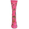 Memoi Fiesta Fun Bamboo Blend Crew Sock Magenta 9-11 - 2 of 4