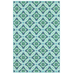 Oriental Weavers Meridian 5868L Blue/ Green Indoor/Outdoor Area Rug - 6'7" x 9'6" - 1 of 4