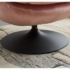 NicBex Velvet Swivel Accent Chair,Upholstered Swivel Living Room Chairs with Curved Backrest and Ottoman,Accent Chairs for Living Room - 4 of 4