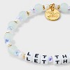 Little Words Project "Let Them" Beaded Bracelet Boxed - Honeydew Kiss - 4 of 4
