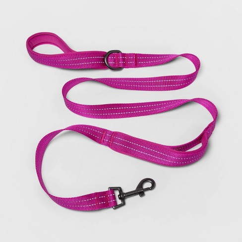 Pink dog lead and sales collar