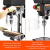 15 in Benchtop Drill Press with Swing-away Safety Guard, 7.5 Amp 120V Pure Copper Motor, 288-3084 RPM Variable Speed, 0-45° Tilting Worktable - 3 of 4