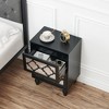Whizmax Modern NightStand, End Table Bedside Table with 2 Mirrored Storage Drawer, Night Stand Side Table for Bedroom, Living Room - 3 of 4