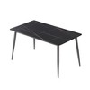 NicBex 55.12" Modern Artificial Stone Dining Table with Metal Leg for 6 People Kitchen Table for Kitchen, Dining Room - 4 of 4
