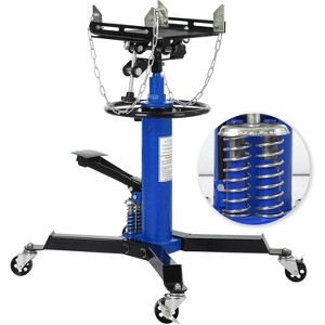 Acekool Hydraulic Transmission Jack, 1322 lbs (3/5 Ton) Capacity, 2-Stage Lift 33.5-69", Non-Slip Pad,Swivel Wheels, Blue, Shop Equipment - 1 of 4