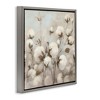 Stupell Industries Neutral Cotton Flower Painting, 25" x 25" - 3 of 4
