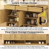 59'' Farmhouse Sideboard Buffet with Adjustable Shelves, 3 Drawers & 4 Doors, Large Storage Cabinet for Dining Room-3irtyhousy - 3 of 4