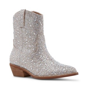 Madden Girl Rinna Rhinestone Western Bootie - 1 of 4