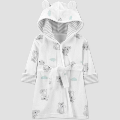 Carter's Just One You® Baby Koala Bath Robe - White/Gray