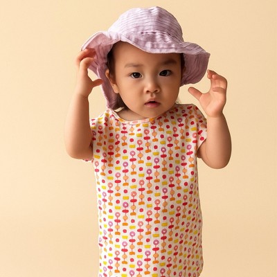 Ola! Otter Short Sleeve Tee - Indian Flora White-white