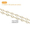 Unique Bargains Brass Bulk Smooth Decoration Rhinestone Chain for Jewelry Making DIY - 3 of 4