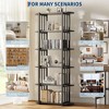 6 Tier Wooden Bookshelf, 71 Inches Industrial Tall Book Shelf, Freestanding Wooden Bookshelf Storage Rack for Living Room, Home Office - 2 of 4
