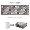 Area Rug, Rugs for Living Room, Washable Rug, Vintage Rugs for Entryway, Traditional Floor Cover, Thin Carpet, Kitchen Distressed Non Slip Mat - 4 of 4